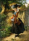 William Edward Millner Canvas Paintings - Returning from the fields